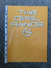 September 1980 The Opel Range
