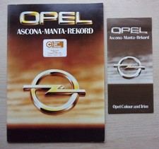 OPEL RANGE orig 1979 UK Mkt