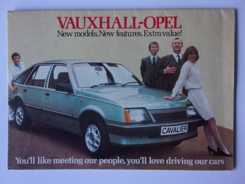 Vauxhall opel orig 1982 - opel,