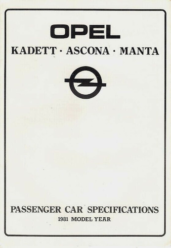 Opel kadett ascona - opel,