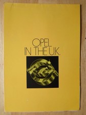 OPEL RANGE orig 1978 UK Mkt