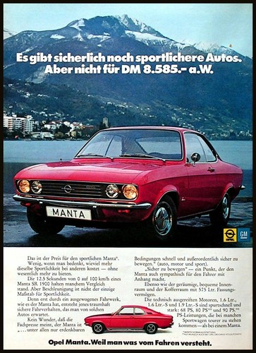 Opel manta original - opel, a,