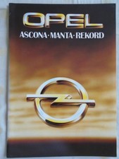 Opel range brochure Oct 1979