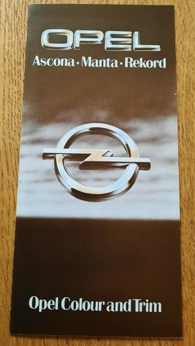 Opel car sales brochure - opel,