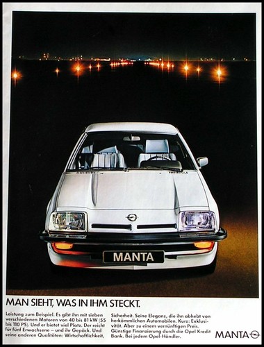 Opel manta e original - manta, gt/e