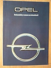 OPEL RANGE 1979 UK Mkt Sales