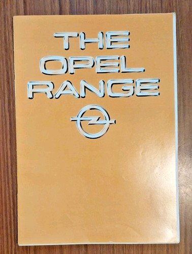 The opel range - opel, sales