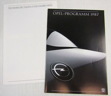 Brochure Opel program 1987
