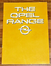 1980 OPEL RANGE Brochure -
