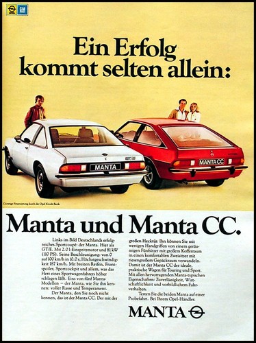 1978 opel manta - opel, gt/e