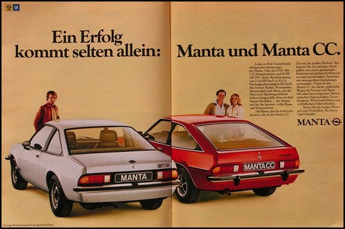Opel manta and - manta, b