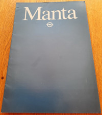 1982 OPEL MANTA car brochure