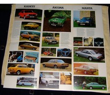 Opel car range October 1978