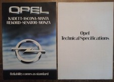 OPEL RANGE orig 1980 UK Mkt