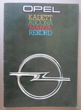 OPEL RANGE orig 1979 UK Mkt