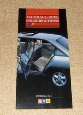 Vauxhall-Opel Colours & Trims