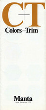 Opel Manta A Colour & Trim