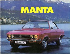 Opel Manta A 1972-1973 UK