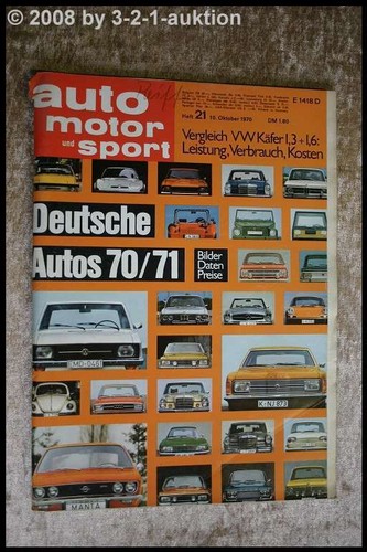 Ams auto motor sport - ams, 21/70