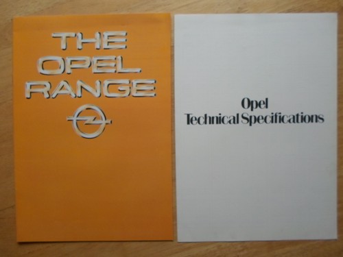 Opel range 1980 - range, uk