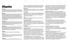 Car brochure Opel Manta